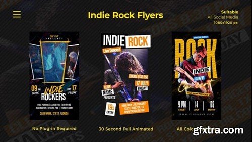 Videohive Indie Rock Flyers 53537200 Videohive Indie Rock Flyers 53537200