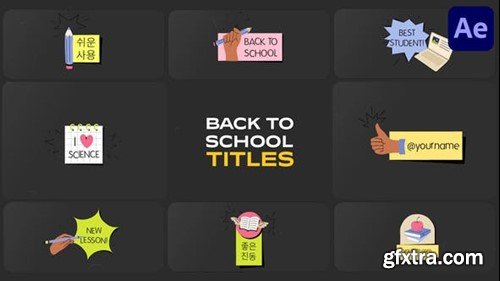 Videohive School Education Titles for After Effects 53542537