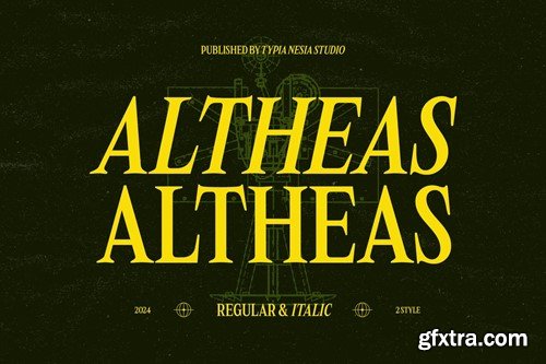 Altheas - Regular and Italic Retro 90s Serif Font LZQJG8F Altheas - Regular and Italic Retro 90s Serif Font LZQJG8F