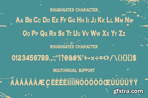 Roughgates - Vintage Font LJPCNUD
