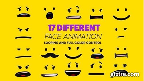 Videohive Cartoon Animated Face Pack 03 52886452 Videohive Cartoon Animated Face Pack 03 52886452