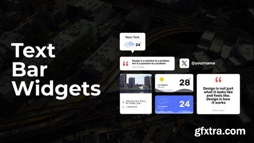 Videohive Text Bar Widgets 53600019 Videohive Text Bar Widgets 53600019