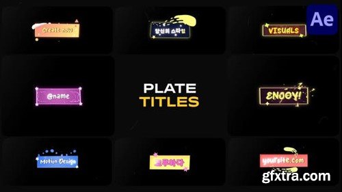 Videohive Plate Lower Thirds for After Effects 53600870 Videohive Plate Lower Thirds for After Effects 53600870