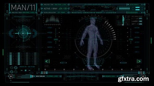 Videohive HUD Medical Man 53599635 Videohive HUD Medical Man 53599635