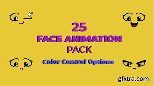 Videohive Cartoon Animated Face Pack 02 52420346 Videohive Cartoon Animated Face Pack 02 52420346