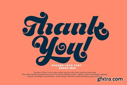 Filano - Modern Logo Font J4M47M7