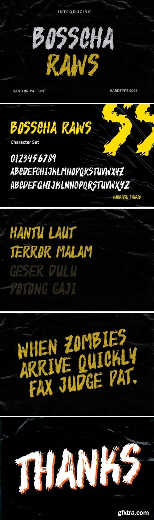 Bosscha Raws Font