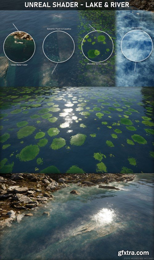 Artstation - Unreal Shader - Lake &amp; River