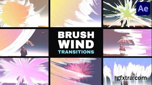 Videohive Brush Wind Transitions for After Effects 53685890