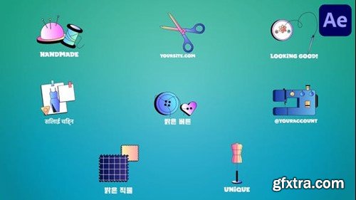 Videohive Sewing Icons And Titles for After Effects 53781949 Videohive Sewing Icons And Titles for After Effects 53781949