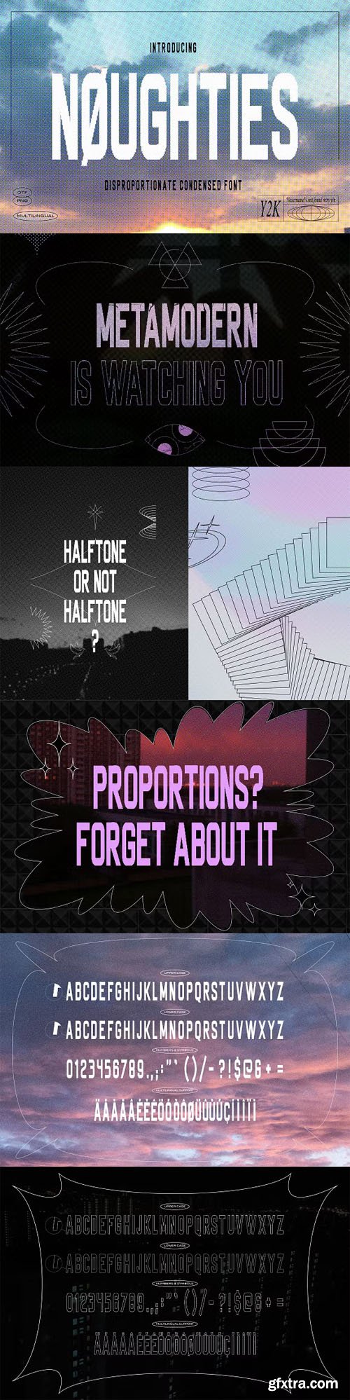 Noughties - Disproportionate Condensed Font Noughties - Disproportionate Condensed Font