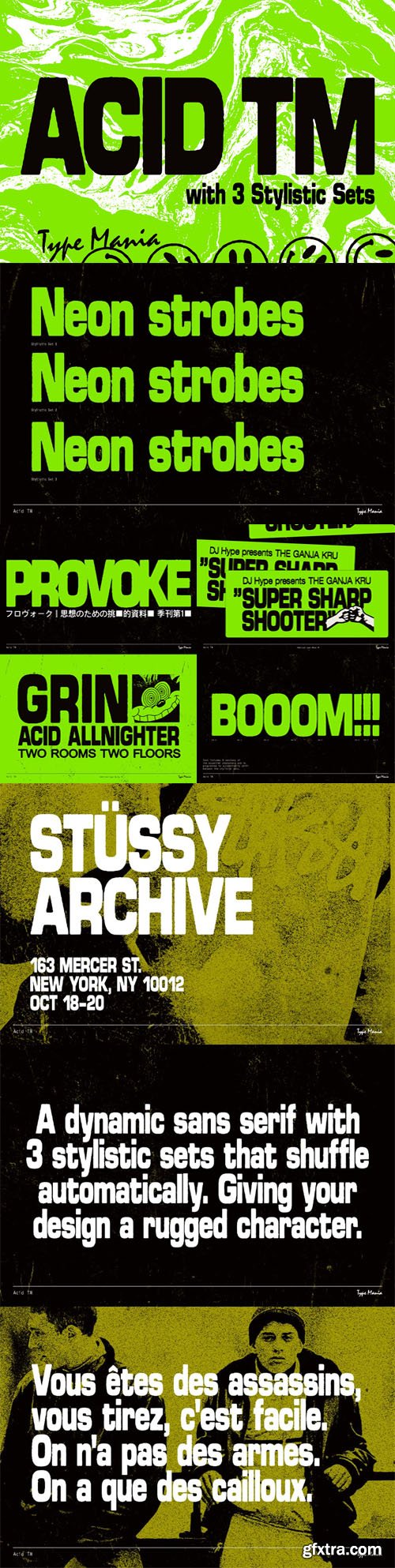 Acid TM - Rugged Geometric Sans Serif Typeface Acid TM - Rugged Geometric Sans Serif Typeface