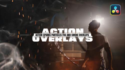 Action Sparks Particles Fog and Smoke Overlays DaVinci ResolveFor - 53720457