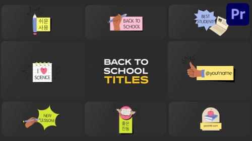 School Education Titles for Premiere Pro - 53736538