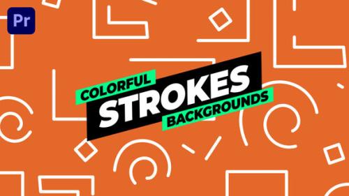 Colorful Strokes Backgrounds - 53768694