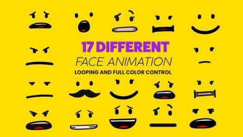 Cartoon Animated Face Pack 03 - 52886452
