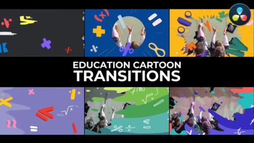 Education Cartoon Transitions for DaVinci Resolve - 53601199