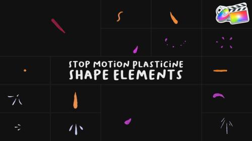 Stop Motion Plasticine Shape Elements for FCPX - 53616215