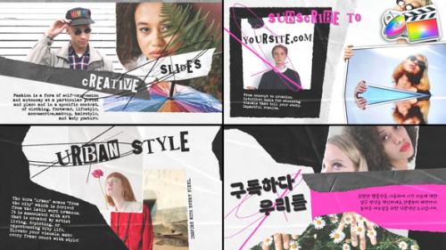 Modern Torn Paper Slides for FCPX - 53616581