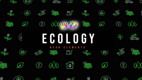 Ecology Neon Icons - 53675002