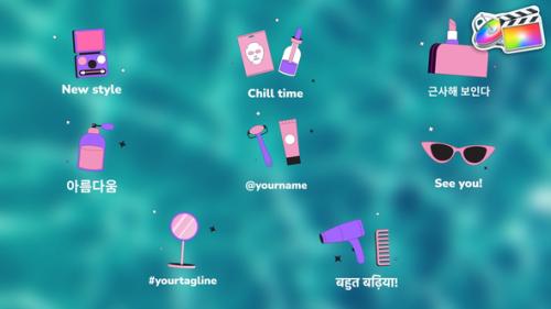 Personal Care Icons And Titles for FCPX - 53688244