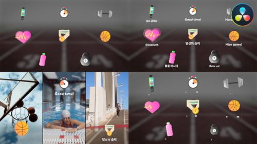 Sport Icons And Titles for DaVinci Resolve - 53688406