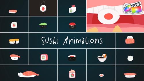 Sushi Animations for FCPX - 53688471