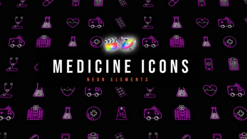 Medicine Neon Icons - 53696999