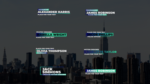 Gradient Lower Thirds | MGRT - 53710908