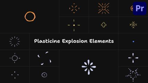 Plasticine Explosion Elements | Premiere Pro MOGRT - 53713645