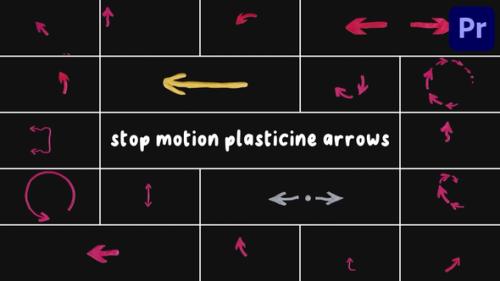 Stop Motion Plasticine Arrows for Premiere Pro - 53617496