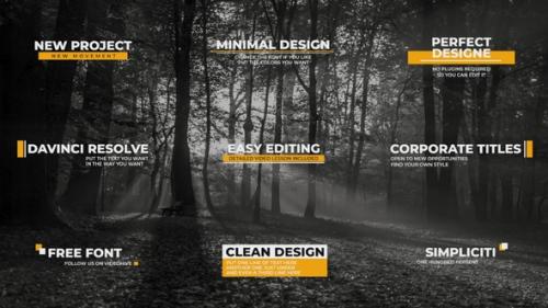 Minimal Lower Thirds for Davinci Resolve - 53619660