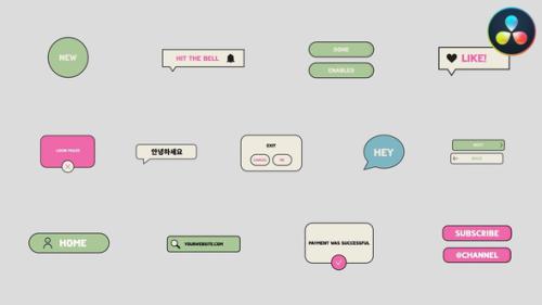 Gadget Interface Icons And Buttons for DaVinci Resolve - 53631909