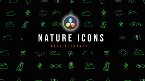 Nature Neon Icons - 53637564