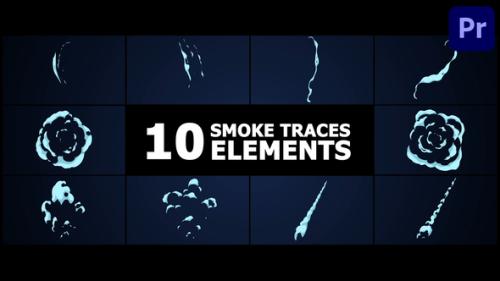 Smoke Traces Elements | Premiere Pro MOGRT - 53643489