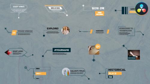 Minimal Callouts Titles for DaVinci Resolve - 53643850