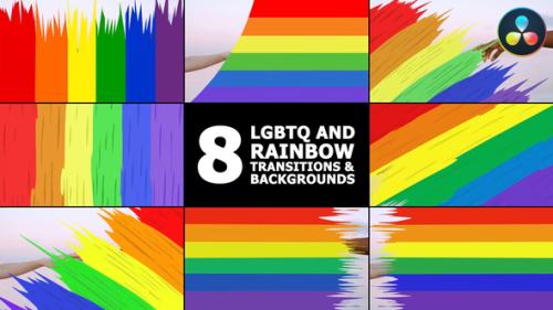 Rainbow And LGBTQ Transitions And Backgrounds | DaVinci Resolve - 53643941