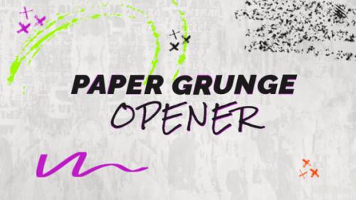 Paper Grunge Opener - Mogrt - 53842520
