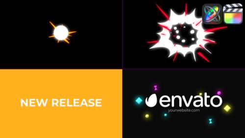 Neon Shapes Logo for FCPX - 53862632