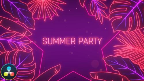 Summer Party Opener - DaVinci Resolve - 53862860
