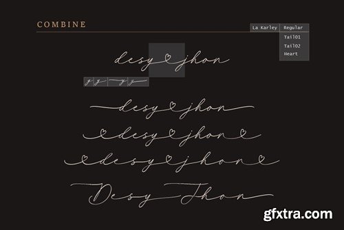 La Karley - Elegant Handwritten Script Font PJZX5A6 La Karley - Elegant Handwritten Script Font PJZX5A6