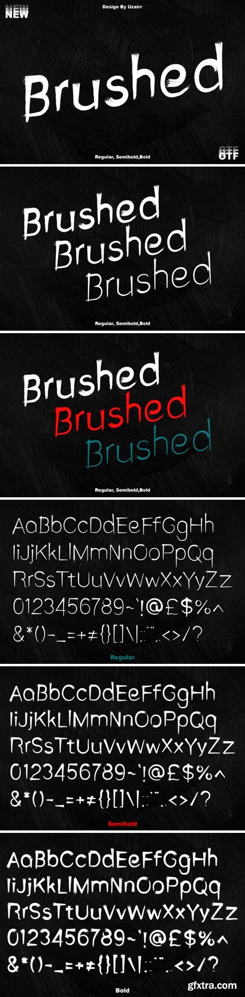 Brushed Font
