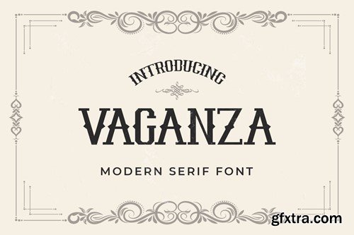 Vaganza - A Modern Serif Font H38947E Vaganza - A Modern Serif Font H38947E