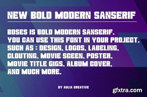 Boses Font Display Logotype 57KRVV8