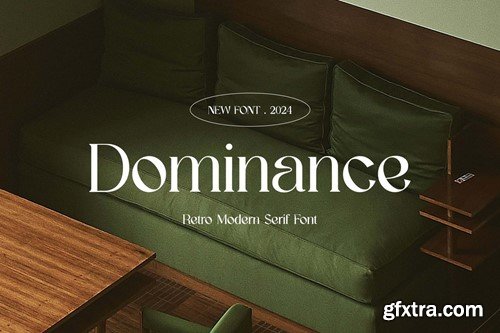 Dominance Retro Modern Serif Font VGL2399 Dominance Retro Modern Serif Font VGL2399