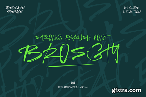 Brosgty Brush Font 6E28DLR Brosgty Brush Font 6E28DLR