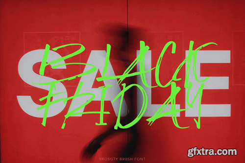 Brosgty Brush Font 6E28DLR Brosgty Brush Font 6E28DLR