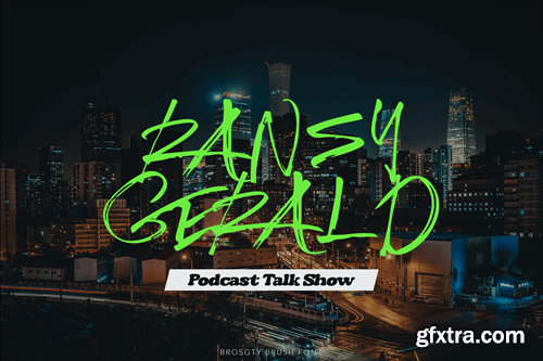 Brosgty Brush Font 6E28DLR Brosgty Brush Font 6E28DLR