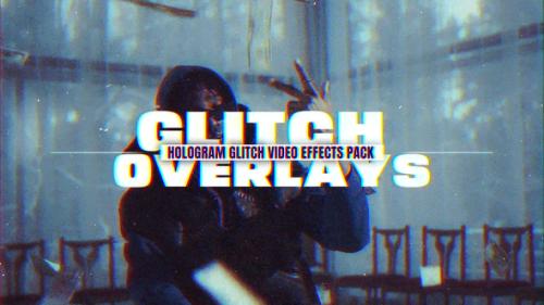 Glitch Hologram Video Effect Overlays | MOGRT - 53942948