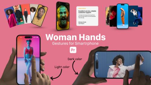 Smartphone Woman Hand Gestures for Premiere Pro - 53944114